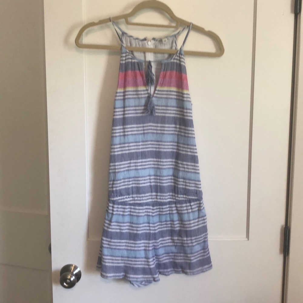 Joie soft striped beachy romper size XS